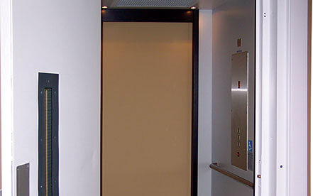 Genesis interior with open doors