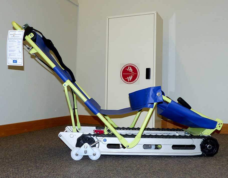 EvacuTrac evacuation chair side view