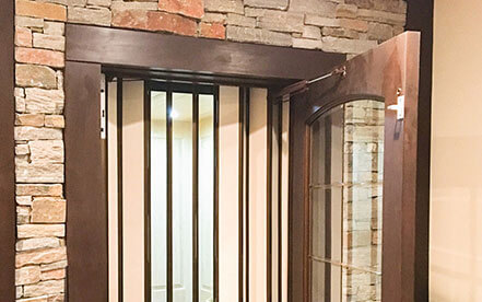Home Elevator with a glass enclosure