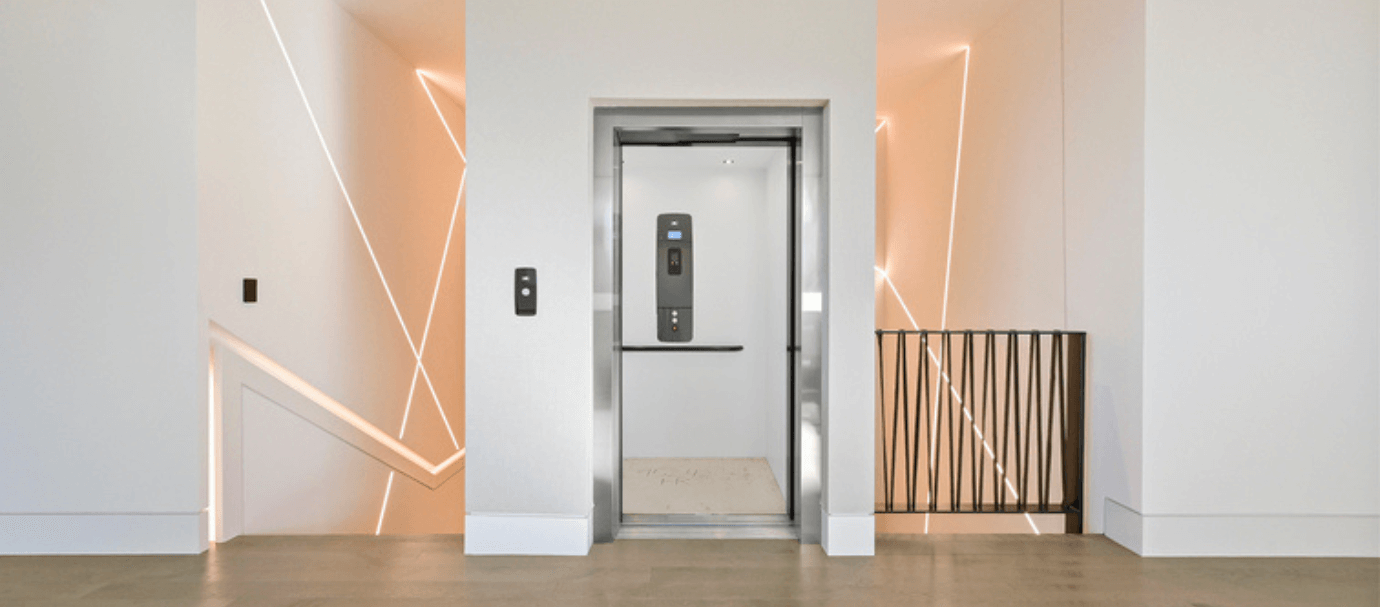 Garaventa Lift inside New American Home