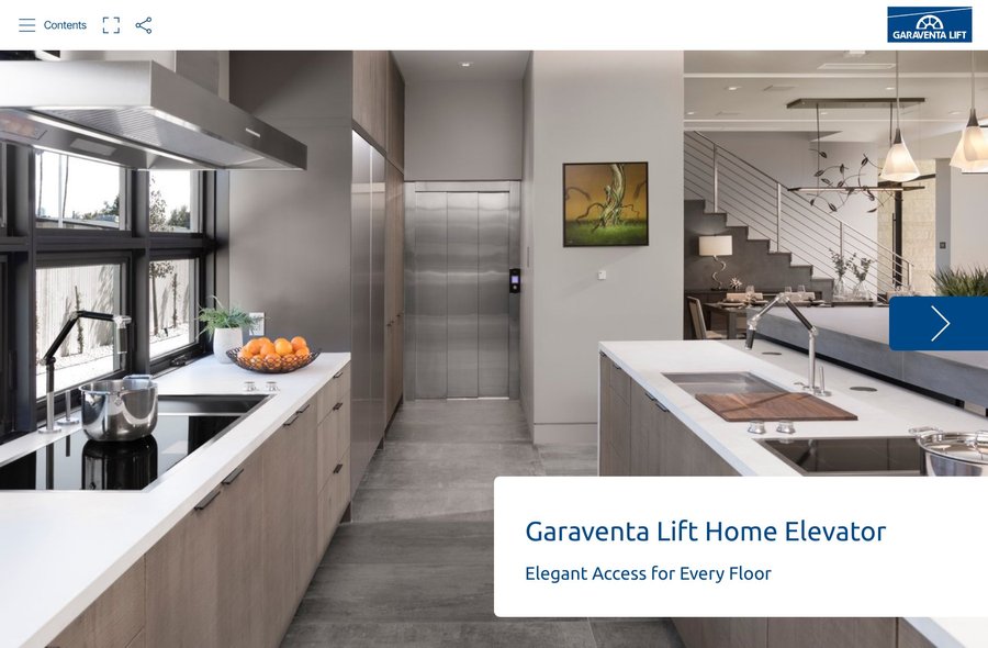 Home Elevator lift in home