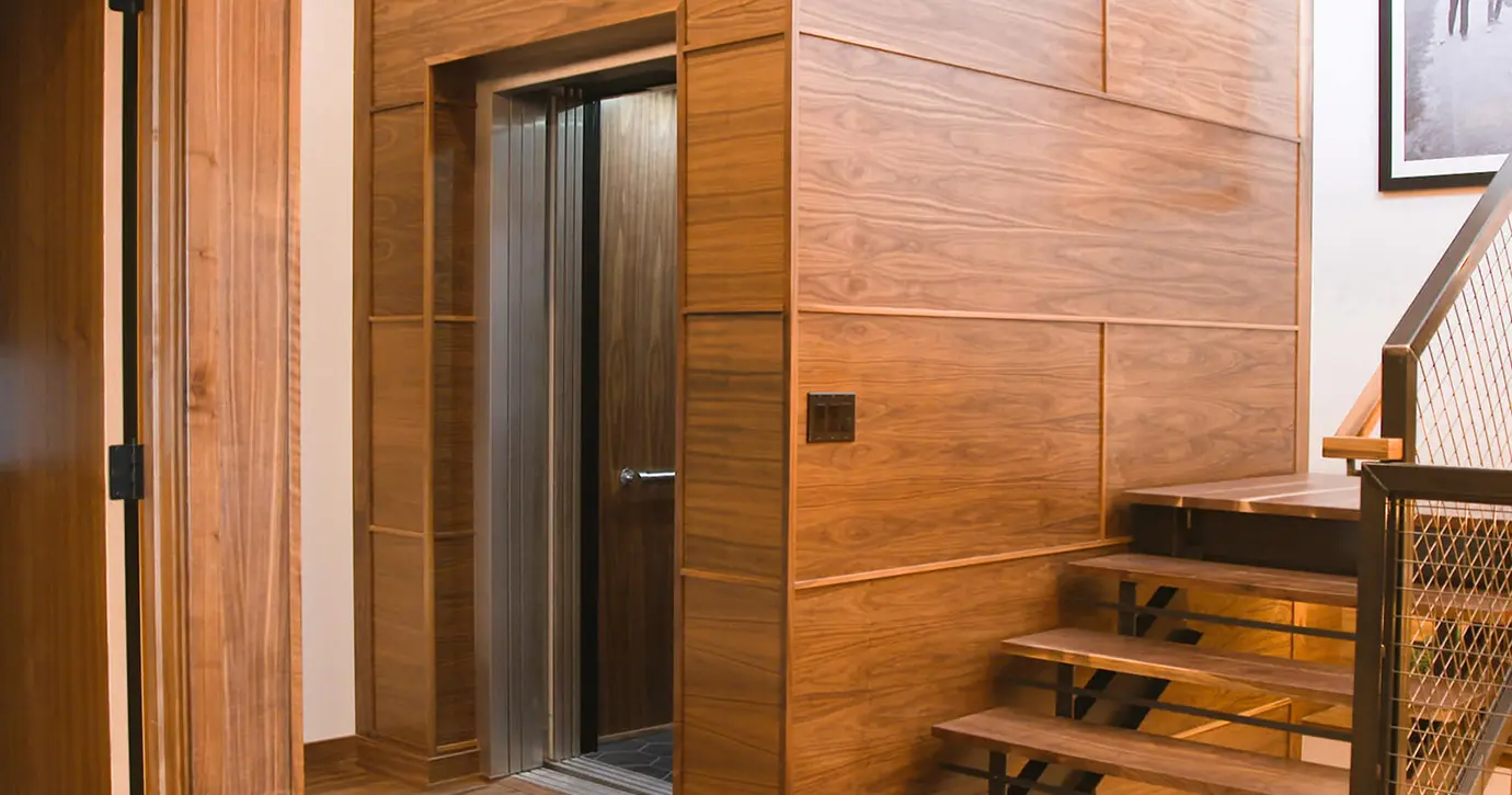 Garaventa Lift inside a brand new luxury home